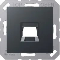 JUNG A500 Modulaire Jack Afdekking Plaat Antraciet - A1569-15WEANM