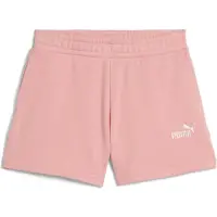 Puma ESS Small No. 1-logo short voor Dames, Roze, Maat 11-12Y