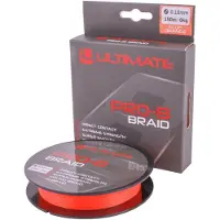 Ultimate Pro-8 Braid 0.23mm 15kg 150m Fluo Orange - Gevlochten Lijn