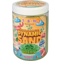 TUBAN - Dynamic Sand – Green 1 Kg, Juwelierswerk zand voor kinderen, 3 jaar, Groen