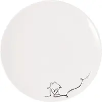 Villeroy & Boch 6x Villeroy & Boch Verklaring, Bord, Wit