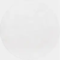 Muratap Pouffy fluffy hoogpolig rond vloerkleed uni kleur - woonkamer tapijt