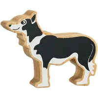 Lanka Kade - Houten figuur - Black White Dog