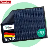 Floordirekt Premium Deurmat SKY Novo - Voor Entree - Vuilvangmat - Anti-slip & Afwasbaar - Voor Het Opbergen van Vuil - Blauw - 40 x 60 cm
