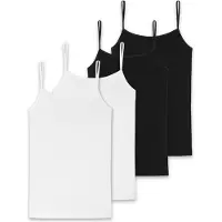 Schiesser Onderhemd zwart / offwhite