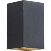 QAZQA Moderne gunmetal wandlamp vierkant 2-lichts GU10 50mm - Sandy