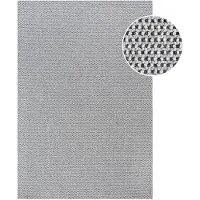 Muratap Lora plus laagpolig effen vloerkleed geweven design wit- 80x300 cm