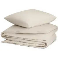 Yumeko Dekbedovertrek set Katoen TENCEL 140x220 Beige - Eco, Bio & Fairtrade