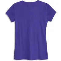 4PRESIDENT T-shirt paars Meisjes Stretchkatoen Ronde hals Effen - maat 140