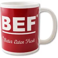 Paper Dreams Funny Mugs 39- BEF Wit wit aardewerk Beker