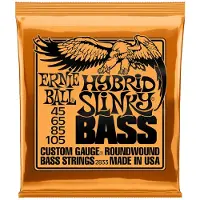 Ernie Ball 2833 Hybrid Slinky Nickel Bass Guitar Strings 45-105