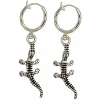 Charme Bijoux Klem oorbellen -krokodil- zilverkleur- geen gaatje-