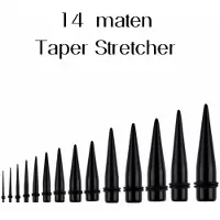 Charme Bijoux 14 maten Taper stretcher 1.6 mm- 20 mm -
