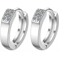 Charme Bijoux Oorringen Zilver - Zirkonia - 12 mm -