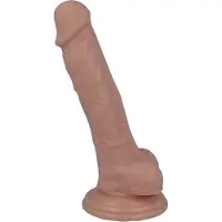 Intense Mr. - dildo - dildo vibrator - dildo vrouwen - dildo mannen - dildo anaal - dildo xxl - beige - flexibel - 17,8cm Ø 3cm / sex / erotiek toys