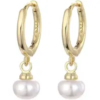 Charme Bijoux Oorbellen -zilver- Synthetische-parel- goud plating- luxe -
