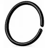 Charme Bijoux Piercing Oor Ring -Zwart- 10 mm -