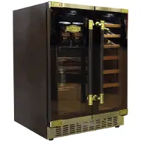 Kaiser - wijnkoelkast - K 64800 AD - Inbouw wijnkoelkast - wijnflessen - wijn - 20 wijnflessen en 63 bierblikjes - 82 cm