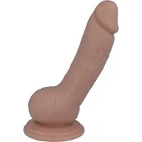 Intense Mr. - dildo - dildo vibrator - dildo vrouwen - dildo mannen - dildo anaal - dildo xxl - beige - flexibel - 17,6cm Ø 3,5cm / sex / erotiek toys