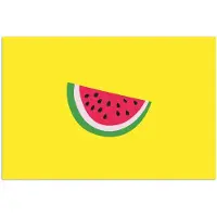 PosterMonkey Poster 30x20 cm - Fruit - Watermeloen - Geel - Posters - Kamer decoratie - Wanddecoratie woonkamer - Muurdecoratie slaapkamer