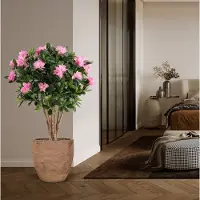 Maxifleur Kunstplanten Rhododendron Kunstplant Deluxe 115cm Paars