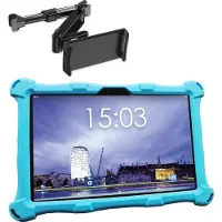 AngelTech OnderwegPakket XL – Kindertablet XL Blauw + Tablethouder - Kindertablet Vanaf 3 Jaar – Kinder Tablet – Kids Tablet - Tablet voor Kinderen