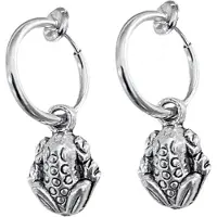 Charme Bijoux Klem oorbellen-Kikker-Zilverkleur- geen gaatje-