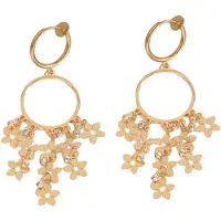 Charme Bijoux Klem oorbellen - Vlinders - goudkleurig strass- geen gaatje-