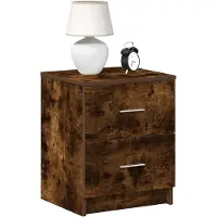 vidaXL Nachtkastjes 2 st met 2 lades 40x36x50 cm gerookt eikenkleurig
