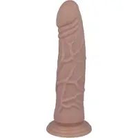 Intense Mr. - dildo - dildo vibrator - dildo vrouwen - dildo mannen - dildo anaal - dildo xxl - beige - flexibel - 20,1cm Ø 4,4cm / sex / erotiek toys