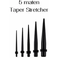 Charme Bijoux 5 maten Taper stretcher 1.6 mm- 4 mm -
