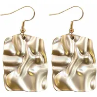 Charme Bijoux Zilveren- oorhangers- goud -satijn -goudkleurig -