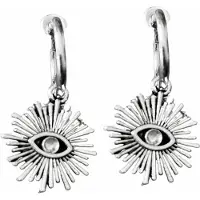 Charme Bijoux Klem oorbellen-Eye-Zilverkleur- geen gaatje-