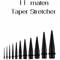 Charme Bijoux 11 maten Taper stretcher 1.6 mm- 14 mm -