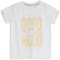 4PRESIDENT T-shirt wit Jongens Stretchkatoen Ronde hals Printopdruk - maat 74