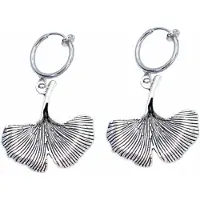 Charme Bijoux Klem oorbellen zilverkleur ginkgo blad- geen gaatje-