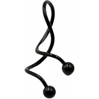 Charme Bijoux Oorbel-Zwart-1 stuks-Helix-Lobe-Piercing -