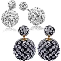 Charme Bijoux 2 paar- strass- dots- multi-