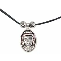 Charme Bijoux Ketting Boeddha zilverkleur verstelbaar -