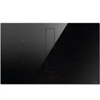 Elica Nikolatesla FIT XL BL/A/83 Inductie kookplaat met ingebouwde luchtafvoer afzuiginstallatie, Inductiekookplaat met afzuiging 830x515x25