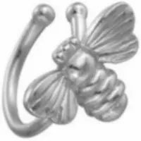 Charme Bijoux Helix- Oorbel- Vlieg- Rechter- 1 stuks- Zilverkleur- geen gaatje -