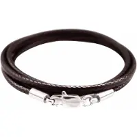 Charme Bijoux Koordketting-luxe-Donker Bruin- 2.5 mm-Basic-45 cm-