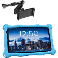 AngelTech OnderwegPakket PRO MAX – Kindertablet PRO MAX Blauw + Tablethouder - Android 16 - Kindertablet Vanaf 3 Jaar – Kinder Tablet – Kids Tablet - Tablet voor Kinderen