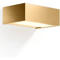DECOR WALTHER Badkamerlamp Box 15 N LED Wandmodel Matt Goud 3000 Kelvin