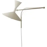 Nemo Wandlamp Lampe de Marseille, wit / opaal, Woon-/ Eetkamer, Aluminium, wandlamp