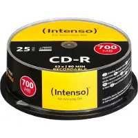 Intenso () CD-R disc - 80 min / 700 MB - 52x speed - cakebox 25 stuks