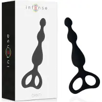 Intense toys - buttplug - vrij van parabenen - zwart- 17.5cm - danti.