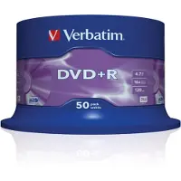 Verbatim 43550 DVD+R Matt Silver - 50 Stuks / Spindel