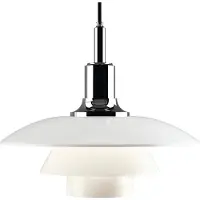 Louis Poulsen - PH 3 1/2-3 hanglamp, Ø 33 cm, chroom/wit