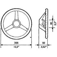 Ultraflex Stuurwiel V33 - 342 mm